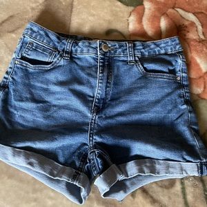 Dark Wash Denim Shorts